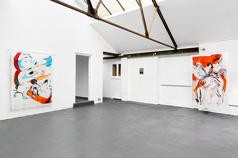 Fay Nicolson, Solo Exhibition Dithyramb, 2023, curated by Kristian Day Gallery at Quip & Curiosity, Cambridge.